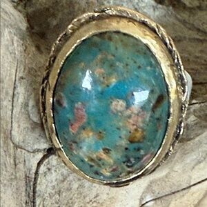 Jes MaHarry Peruvian Opal ring. New in box.